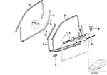 51218201063 - Bodywork: Inner Left Window Channel Cover for BMW Image