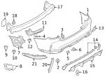 7149126885 - Body: Bumper Cover Bolt for BMW Image