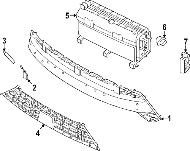86350BE700EB - : Upper Grille for Hyundai Image