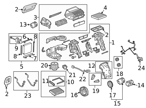 Condenser, Compressor & Lines for 2015 Chevrolet Malibu #1