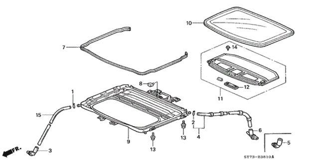 Sunroof for 1995 Acura Integra #0