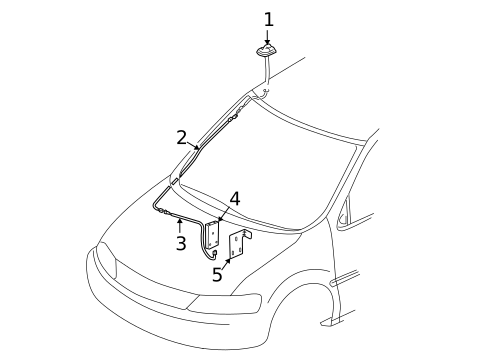 Antenna & Radio for 2006 Chevrolet Uplander #0