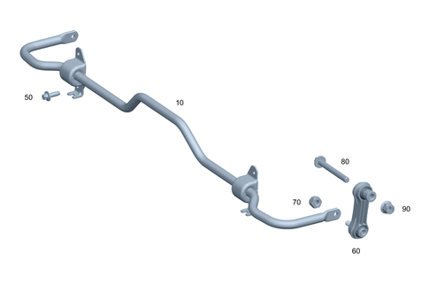 Rear Torsion Bar for 2019 Mercedes-Benz GLA45 AMG #0
