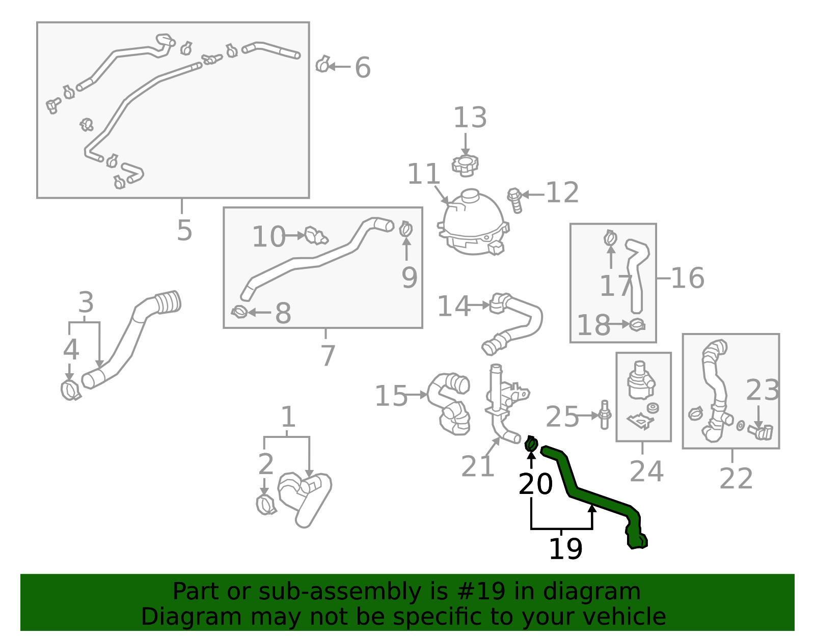 2018-2019 GM Radiator Inlet Hose 84129273 | Shop Matick Buick GMC