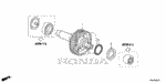 23250RT4000 - Transmission - Automatic: SHAFT, IDLE for Honda Image