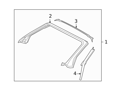Windshield Header & Components for 2005 Audi A4 Quattro #0