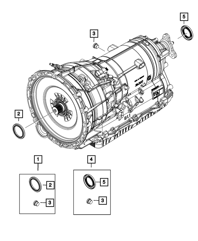 68507916AA - Transmission: Transmission Oil Pump Seal Kit for Mopar Image