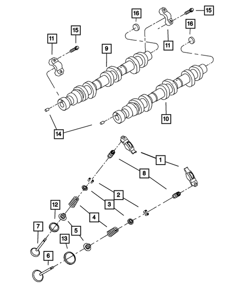 Camshaft and Valve for 2009 Jeep Commander #0