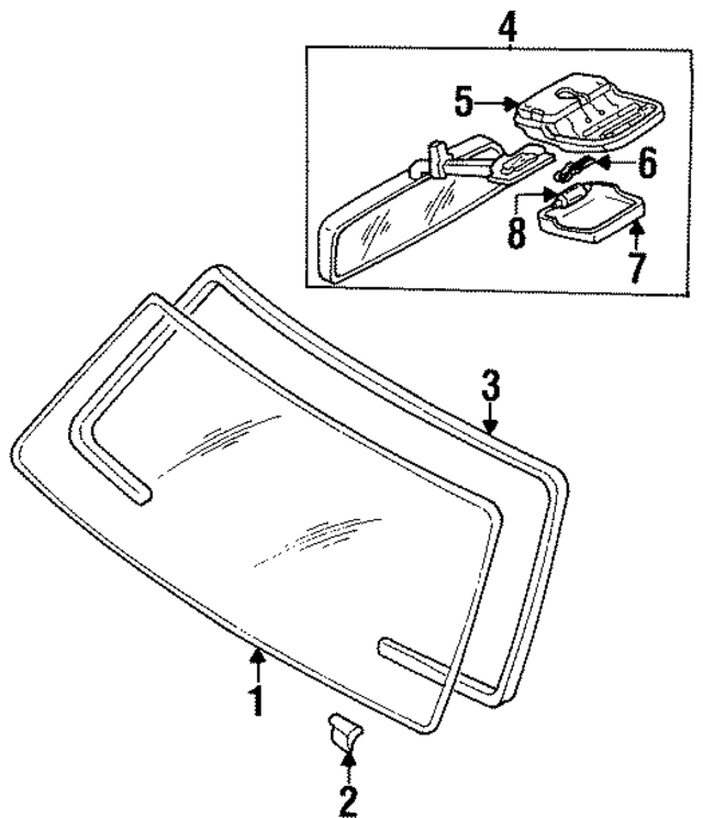 LA8569220A06 - : Mirror Inside for Mazda Image