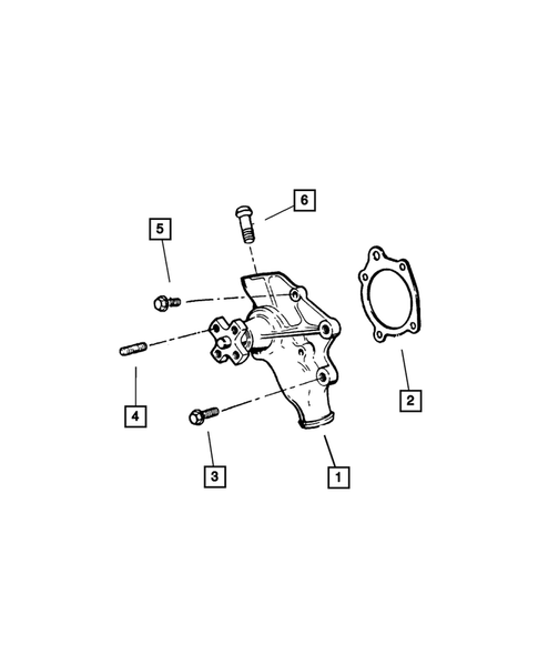 Water Pump and Related Parts for 2001 Jeep Cherokee #0