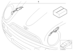 61610029748 - Retrofitting / Conversion / Accessories: Retrofit Kit, Headlight Cleaning System for Mini Image