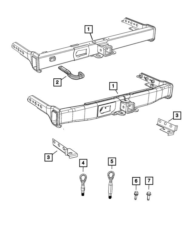 68430462AA - Frame, Bumper and Fascia: Reinforcement Plate, Right for Mopar Image