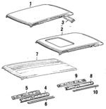 6311122130 - Body: Roof for Toyota: Cressida Image