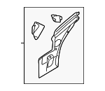 4580186AF - : Side Shield for Chrysler: 300M, Concorde, LHS | Dodge: Intrepid Image