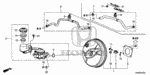 46407SAA003 - Chassis: CLAMP, TUBE for Honda Image