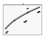 EG21509H0D - : Roof Molding for Mazda: CX-7 Image