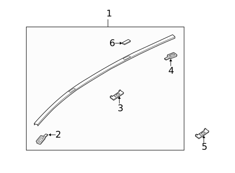 Exterior Trim - Roof for 2011 Mazda CX-7 #0