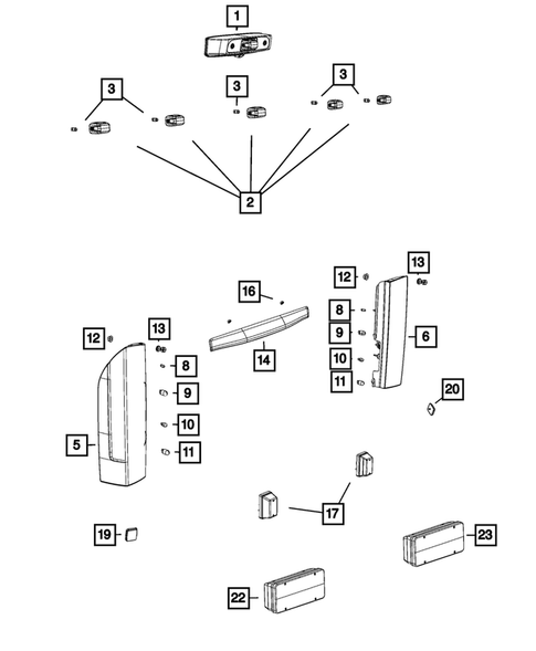Lamps, Interior and Exterior for 2023 Ram ProMaster 2500 #0