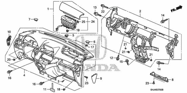Instrument Panel for 2007 Honda Odyssey #0