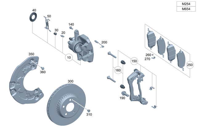 4216900 - : Brake Cover Plate for Mercedes-Benz: 300C, 300CD, C300, C350e, C400, C43 AMG, CLE300, CLE450, E300, E350, E400, E450, GLC300 Image