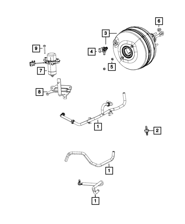 « 55398761AI – Brakes : Dépression De Servofrein Flexible pour Mopar Image »