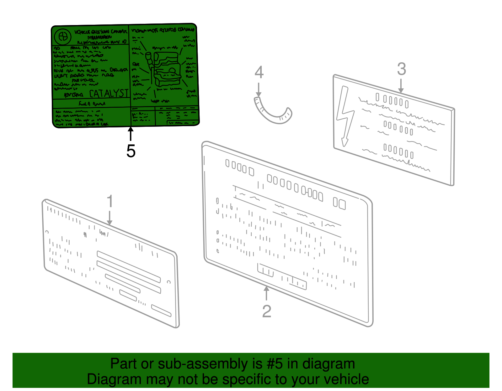 Emission Label - BMW (71211437501)