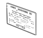 51142121181 - Body: Label for BMW: 318i, 318is, 318ti, 323i, 323is, 325, 325e, 325es, 325i, 325is, 325iX, 328i, 328is, 525i, 528i, 530i, 540i, 740i, 740iL, 750iL, 840Ci, 850Ci, 850CSi, 850i, M3, M5, Z3 Image
