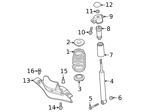 Suspension, Springs & Related Components for 2019 Volkswagen Tiguan #1