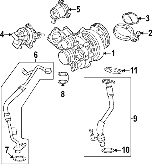 Turbocharger & Components for 2024 BMW X6 #0