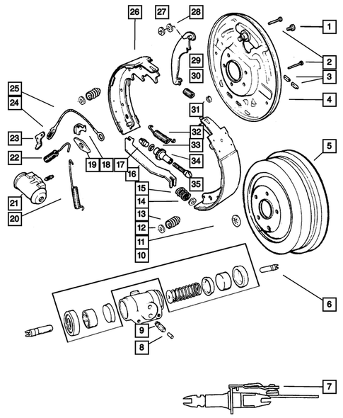 Rear Brakes for 2001 Dodge Durango #0