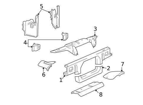 Radiator Support for 2009 Lincoln Town Car #0