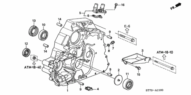 AT Torque Converter Housing (2) for 2000 Acura Integra #0