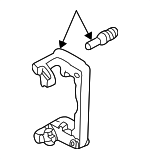 18026272 - Brakes: Caliper Bracket for Oldsmobile: Alero | Pontiac: Grand Am Image