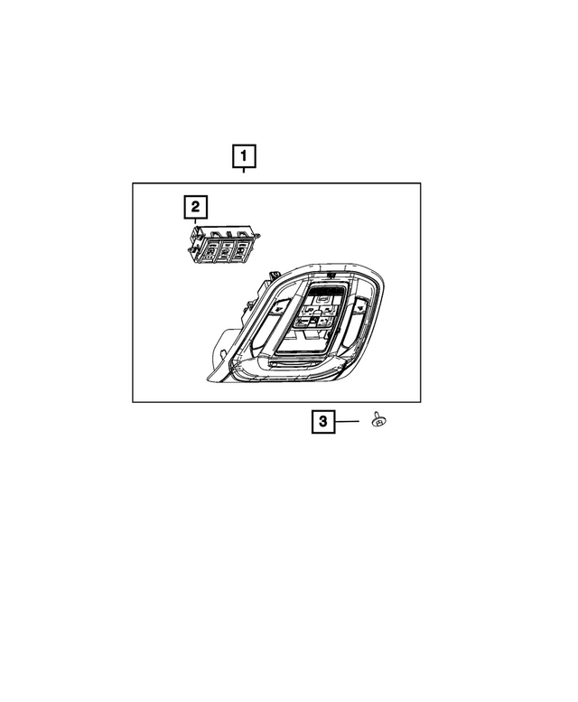 « 7KF11TX7AB – Interior Trim : Suspendue Console pour Mopar Image »