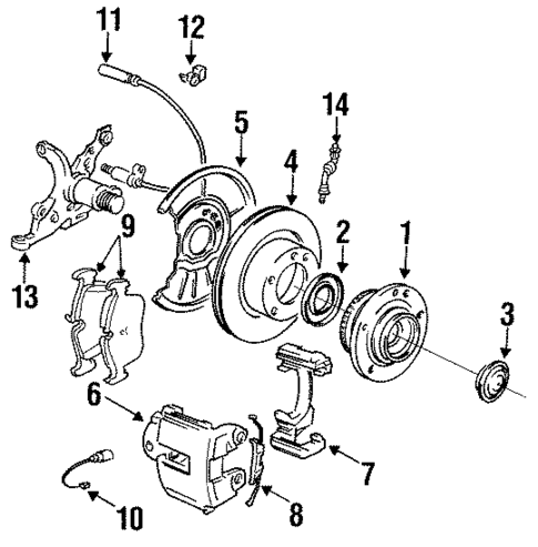 Front Brakes for 1998 BMW 328i #0
