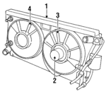 4758903 - Cooling System: Shroud for Chrysler: Concorde, LHS, New Yorker | Dodge: Intrepid Image