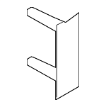 8H0807739A - Body: Bumper Cover Retainer Plate for Audi: A4, A4 Quattro, RS4, S4 Image