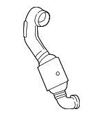 2464900610 - Exhaust: Catalytic Converter for Mercedes-Benz Image