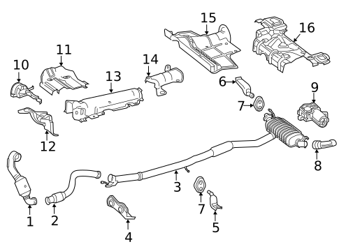 Exhaust Components for 2016 Mercedes-Benz CLA45 AMG #1