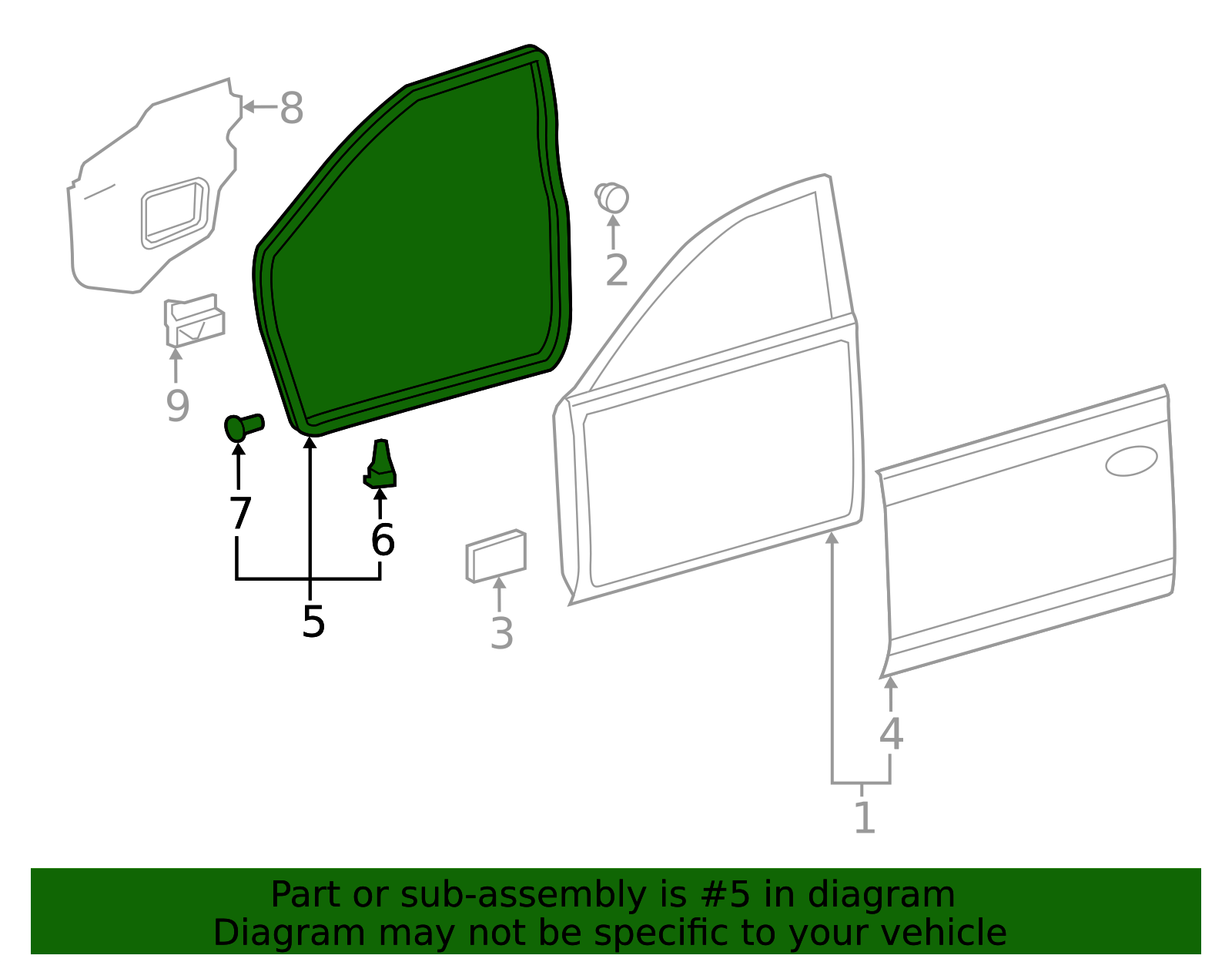 Toyota OEM Door Seal (Left, Front) 67862-06040 | Toyota OEM Parts