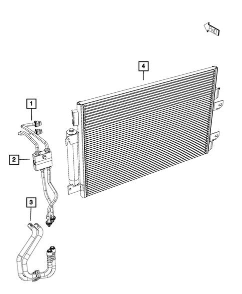 Transmission Oil Cooler, and Lines for 2017 Jeep Compass #2