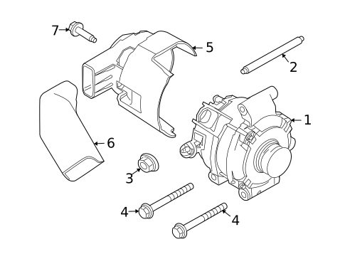 Alternator for 2011 Mercury Mariner #0