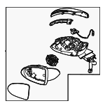 87610L1BT0 - : Mirror Assembly for Hyundai Image