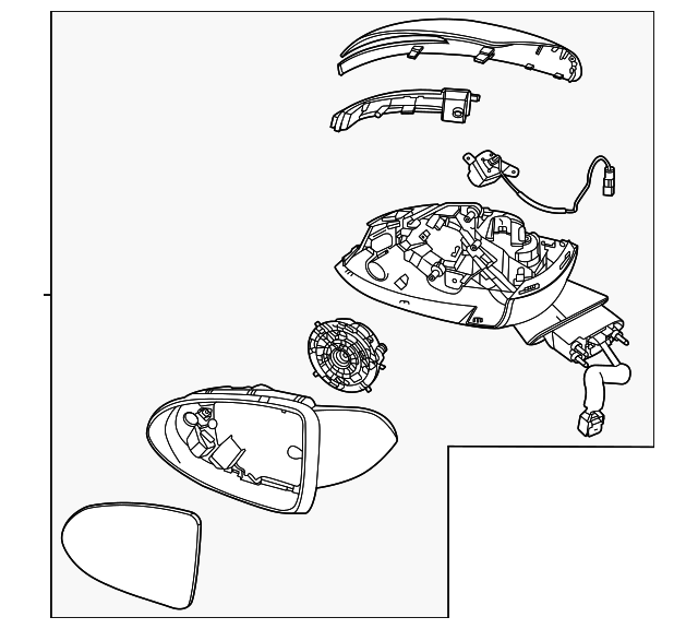 その他 set 車外バックミラーアセンブリ互換ヒュンダイソナタ NF 2005 2006
