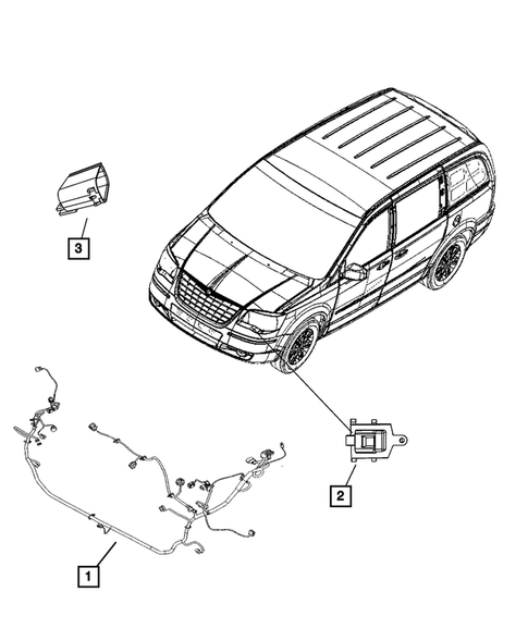 Wiring, Headlamp to Dash for 2010 Chrysler Town & Country #0