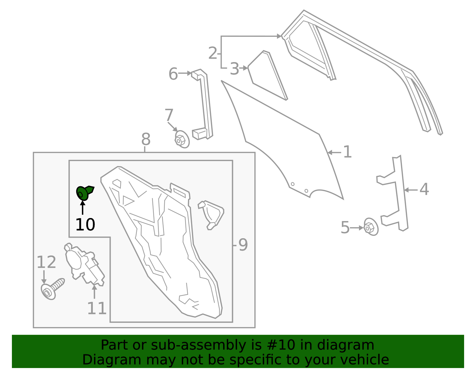 2020-2025 Ford Window Regulator Clip LB5Z-00817-A | OEM Parts Online