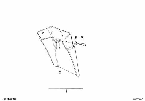 Rear Wheel Cover, License Plate Bracket for 1986 BMW-Motorrad R 80 RT #1