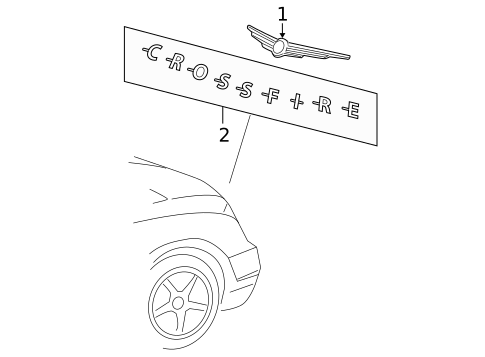 Exterior Trim - Lift Gate for 2006 Chrysler Crossfire #0