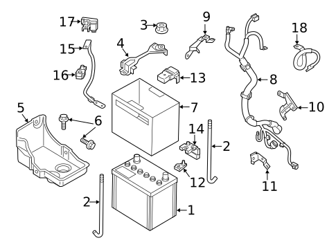 Battery for 2015 INFINITI QX80 #0