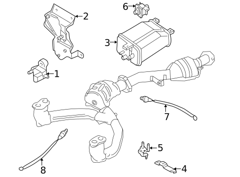 Emission Components for 2001 Subaru Forester #0